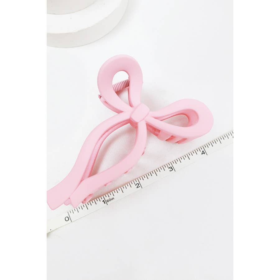 Matte Bow Claw Clip