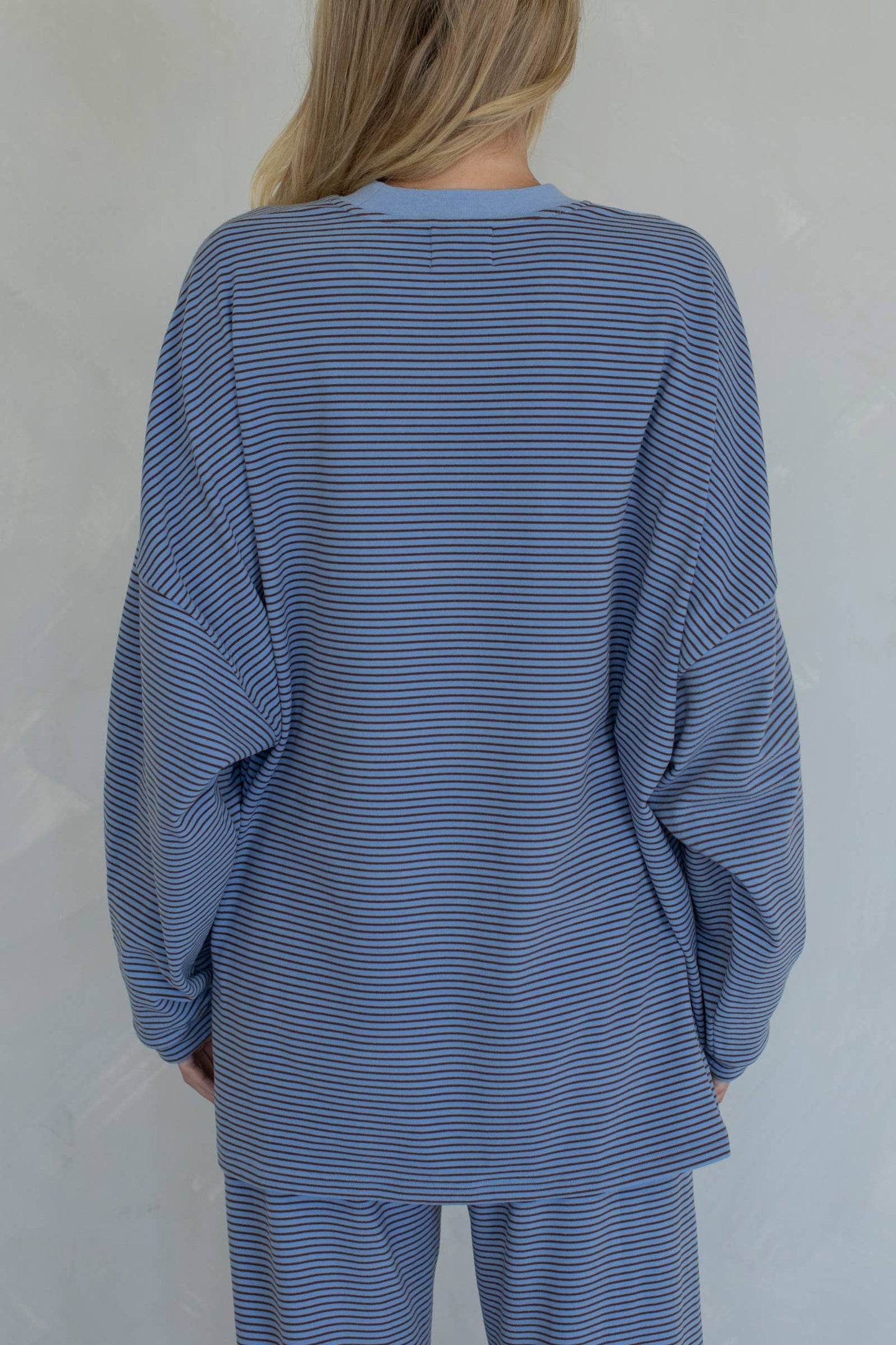 Whitney Brushed Knit Pullover | Sky Blue