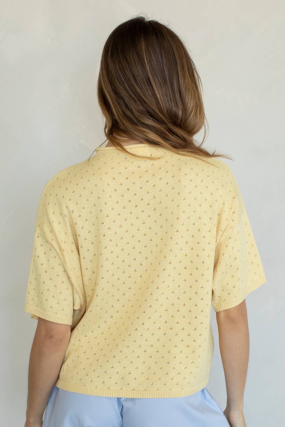 Kelli Pointelle Cardigan | Butter