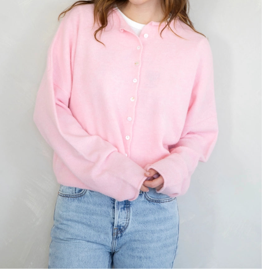 Kami Cardigan | Baby Pink