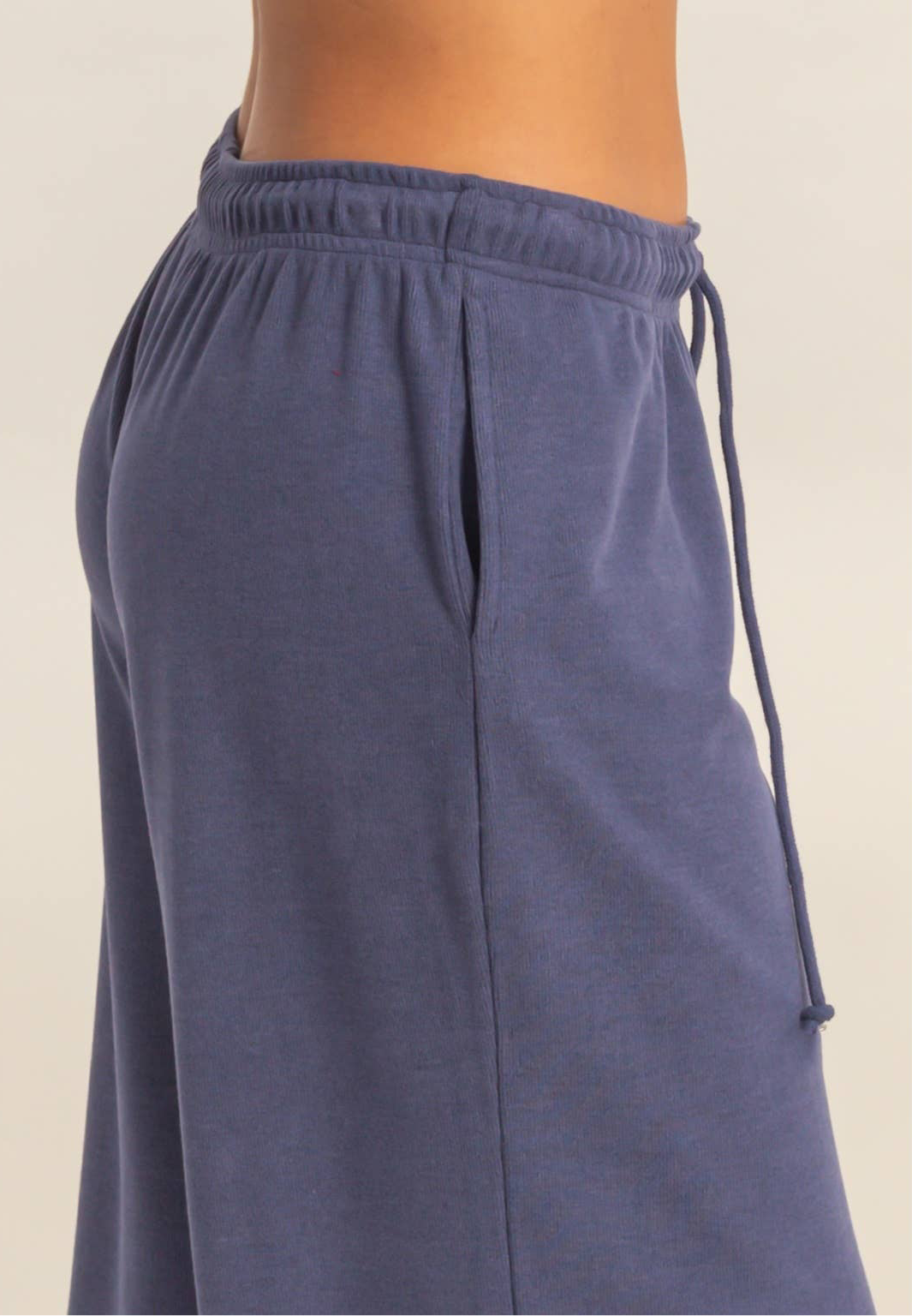 Oh So Soft Ribbed Half-Zip 2 pc Set | Indigo