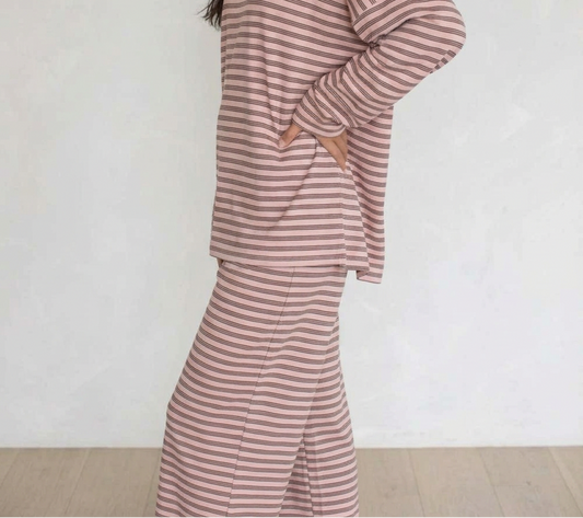Whitney Brushed Knit Top | Pink Honey