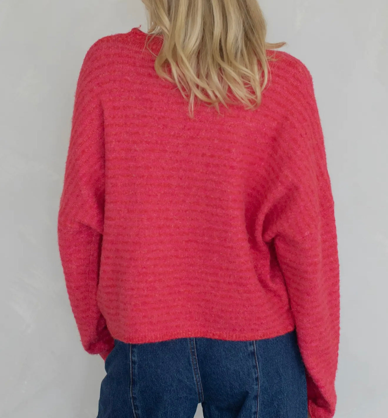 Kami Cardigan | Raspberry Stripe