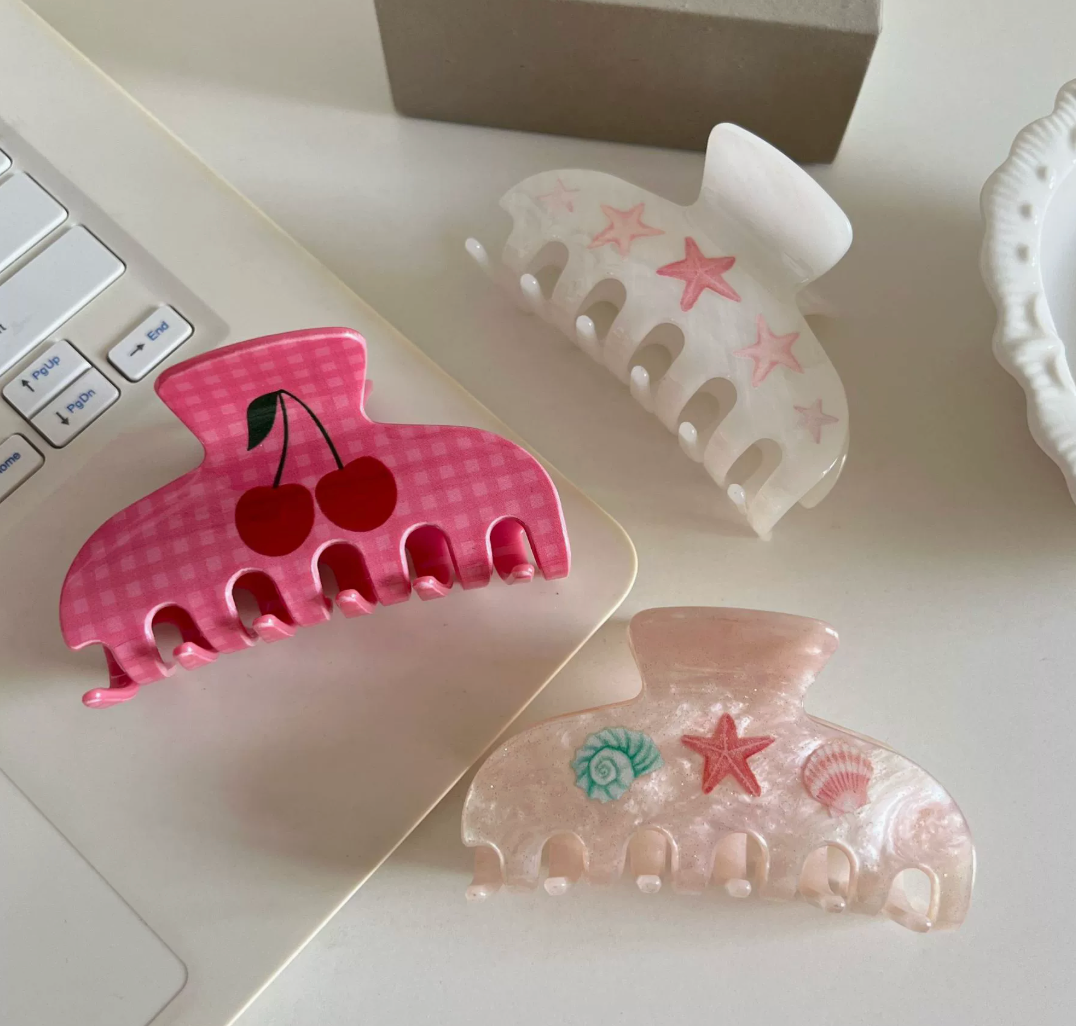 Pastel Claw Clips | Stars