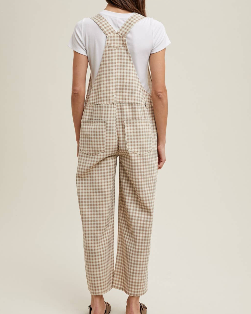 GOLDIE GINGHAM OVERALLS