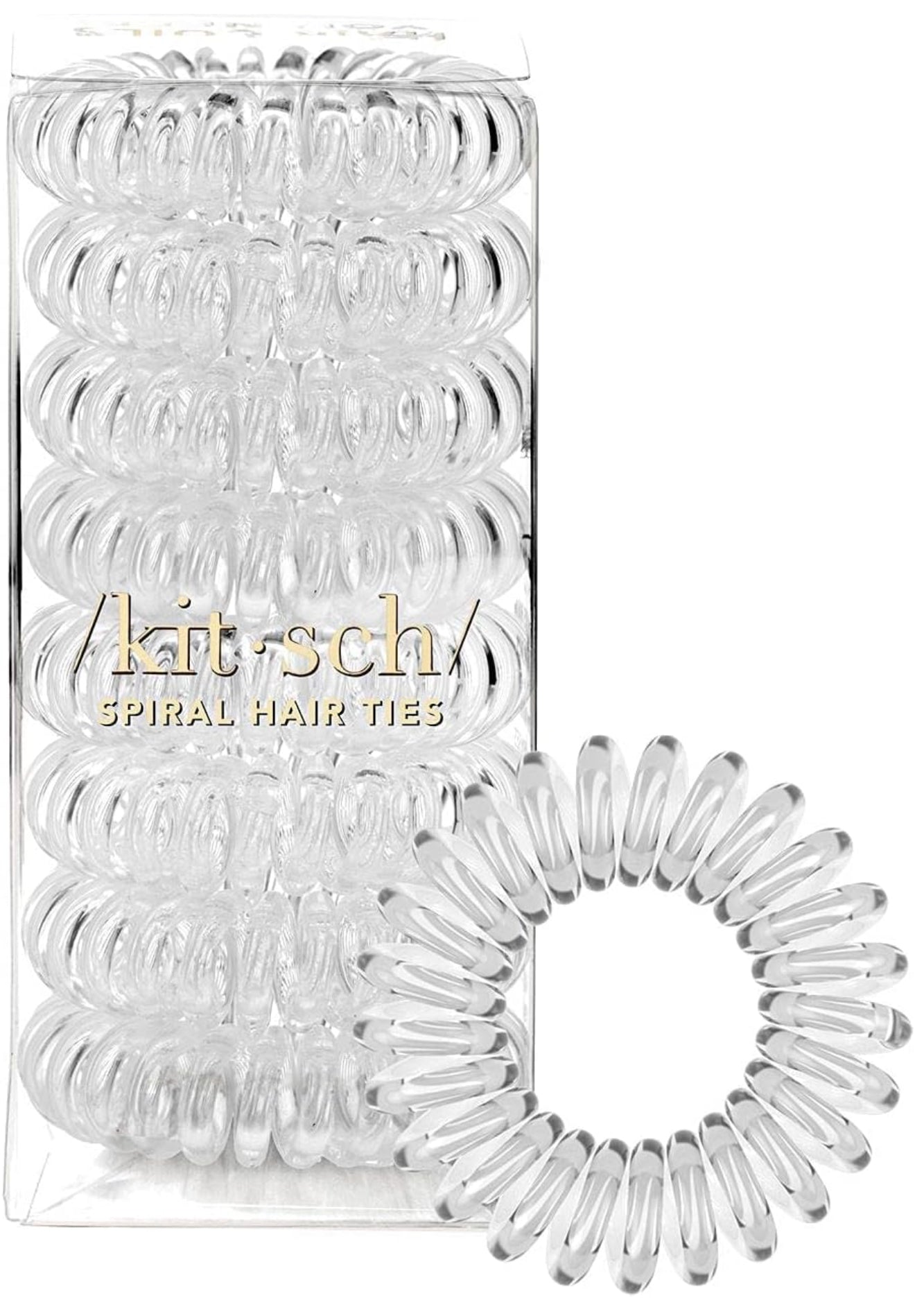 8 Pack Hair Coils | Clear