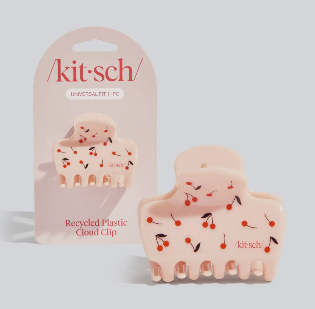 Recycled Plastic Medium Cloud Clip | Cherry Print