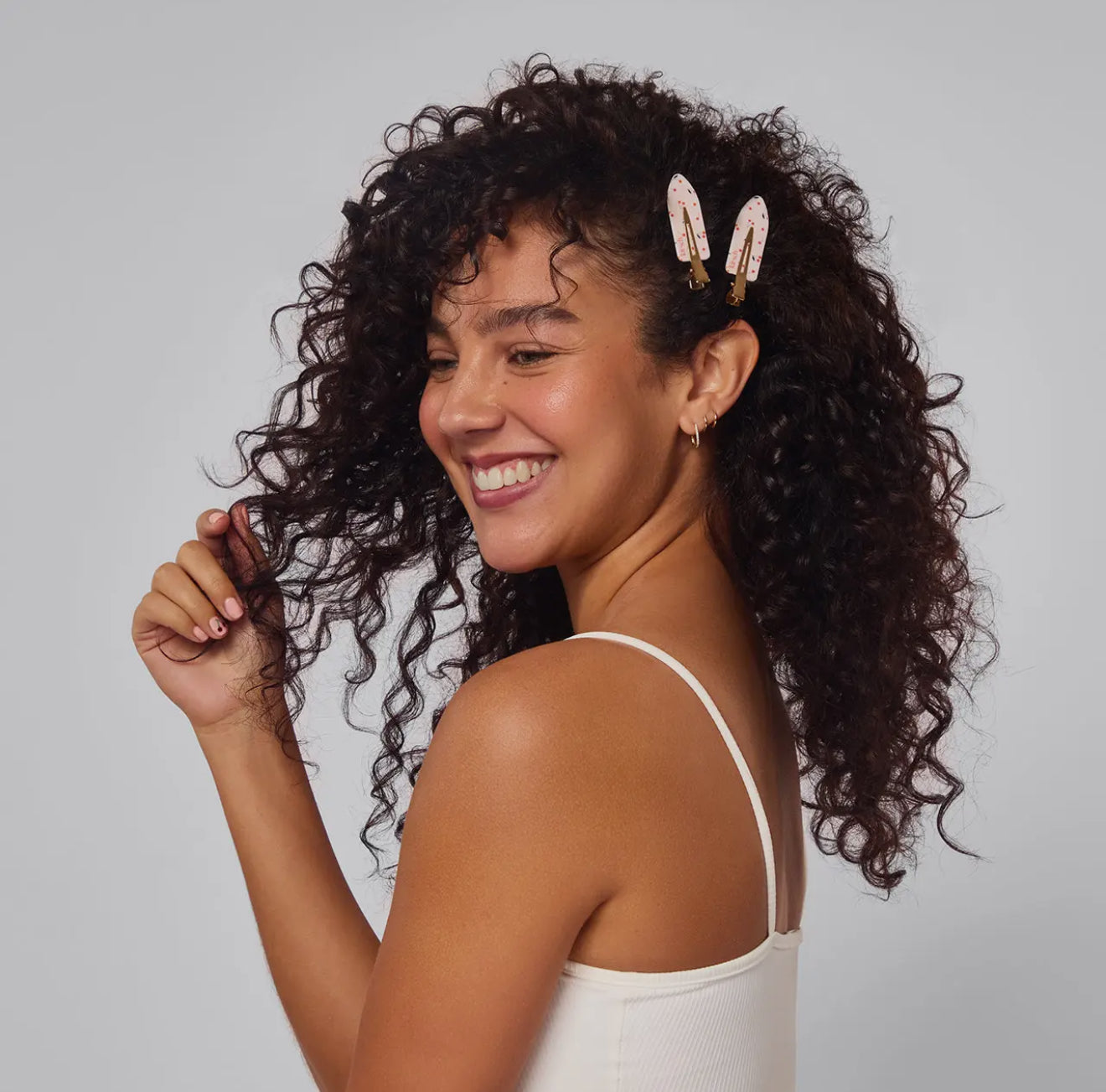 Recycled Plastic Creaseless Clips 4pc Set | Cherry Print