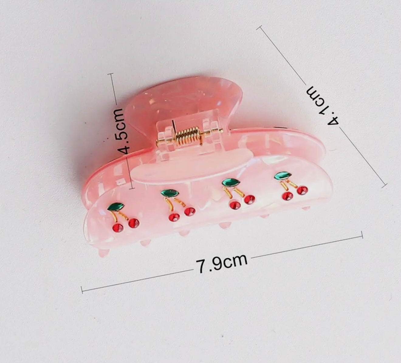 CHERRY HAIR CLAW CLIP