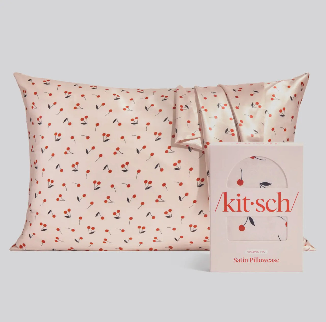 Satin Pillowcase | Cherry Print