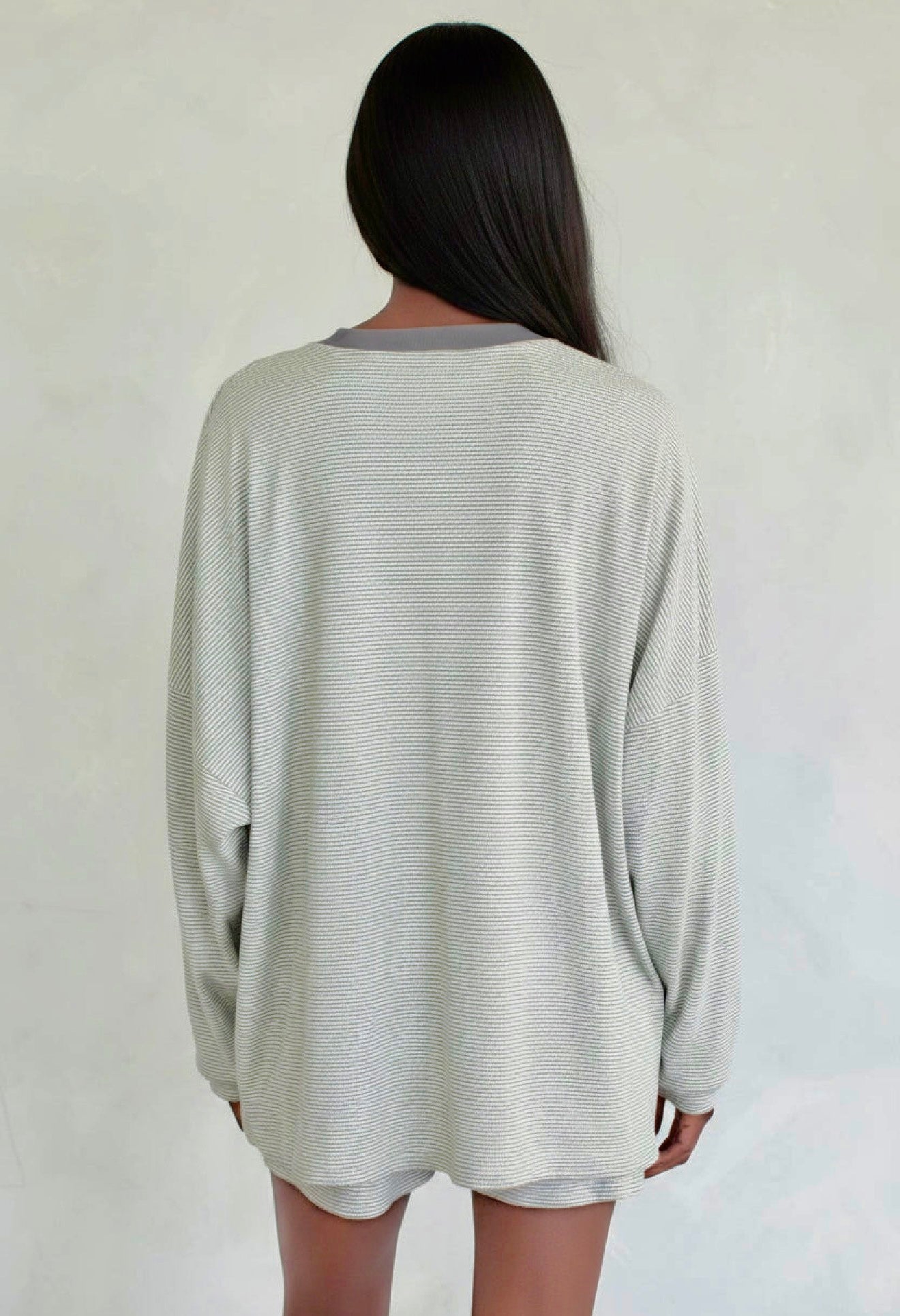 Take it Easy Ribbed Striped Top