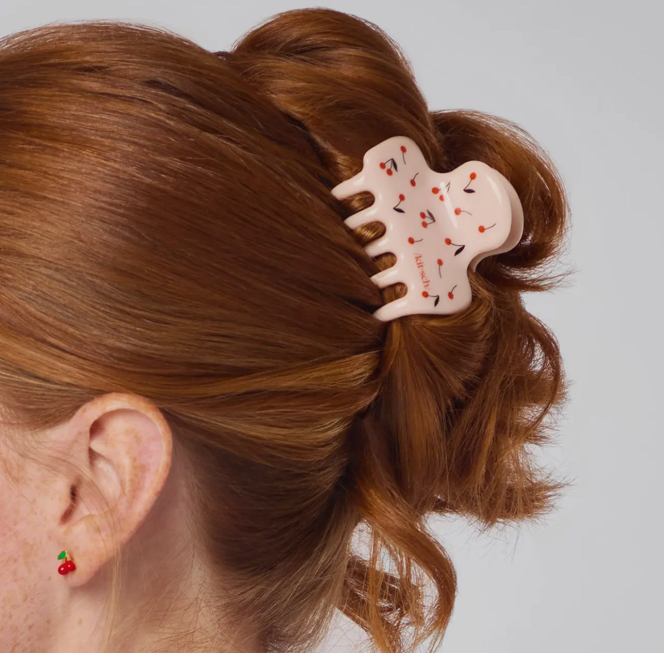 Recycled Plastic Medium Cloud Clip | Cherry Print