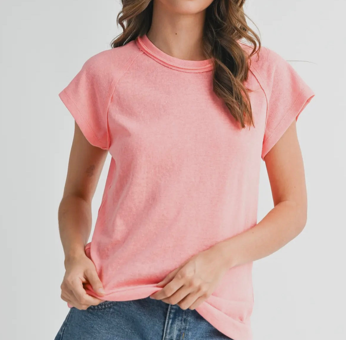 Rylee Tee | Peachy Pink