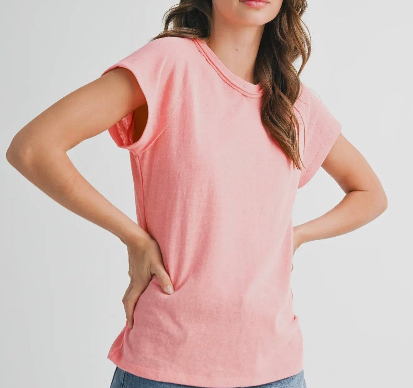 Rylee Tee | Peachy Pink