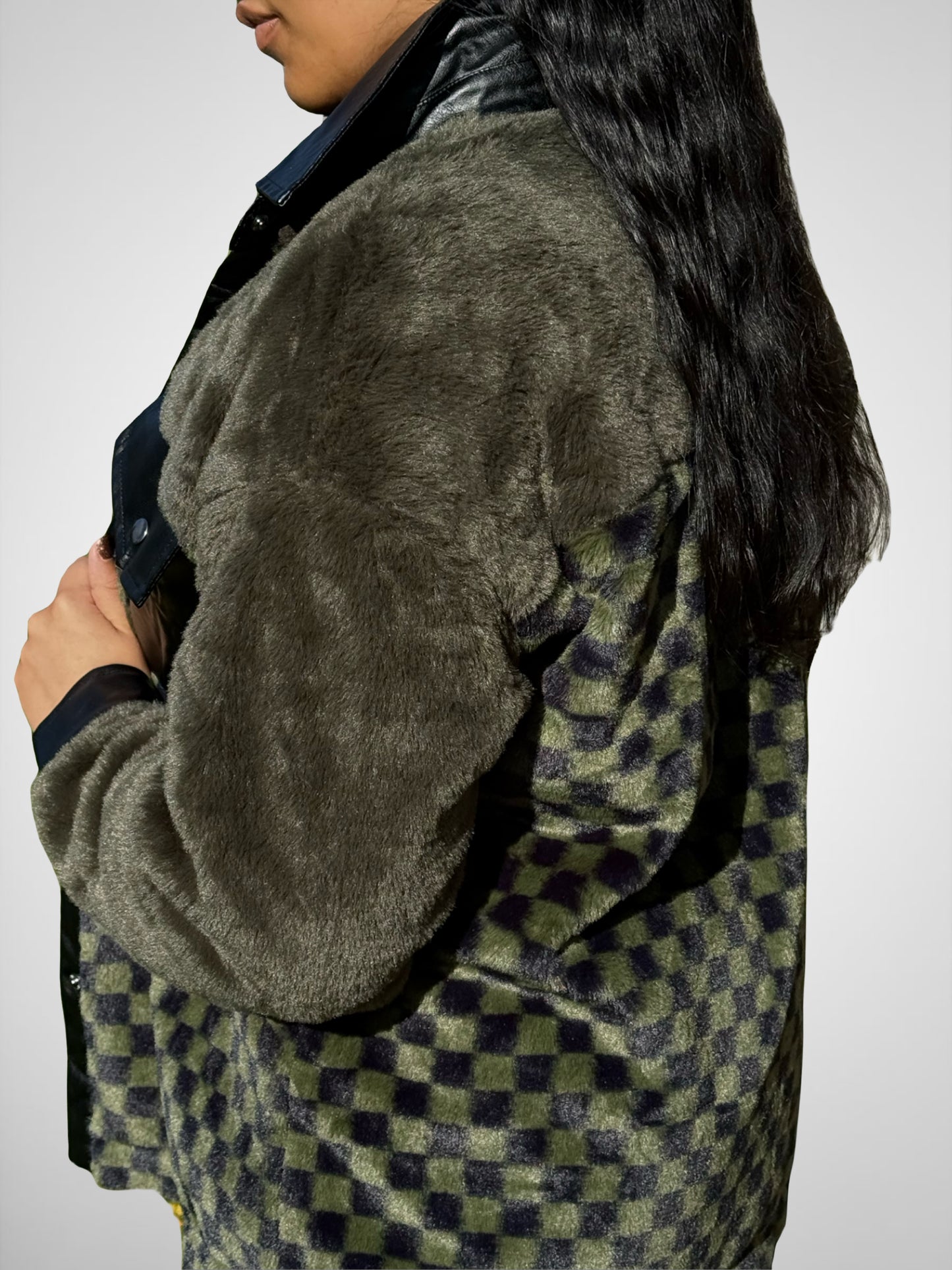 Dani Fleece Checkered Jacket