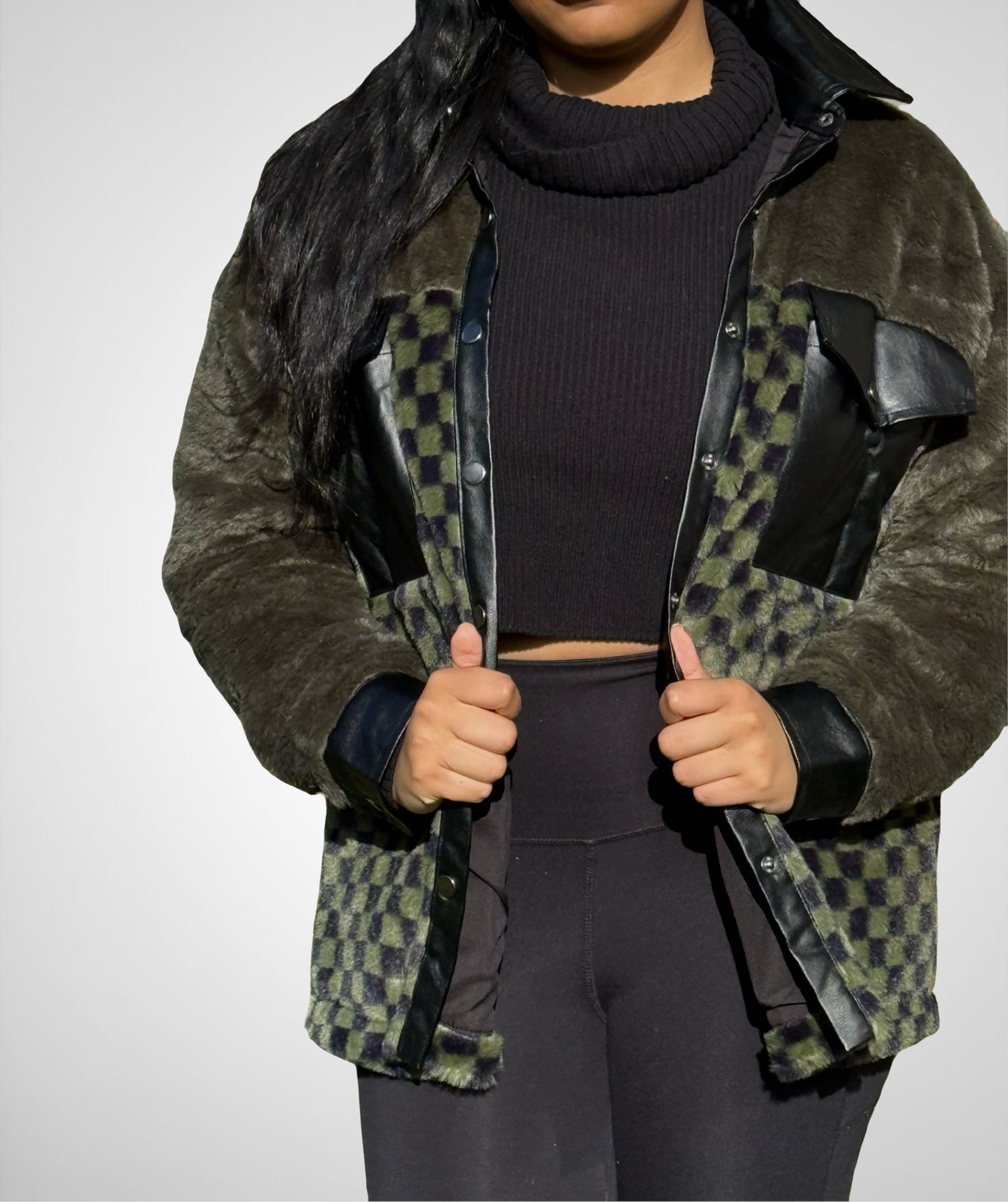 Dani Fleece Checkered Jacket