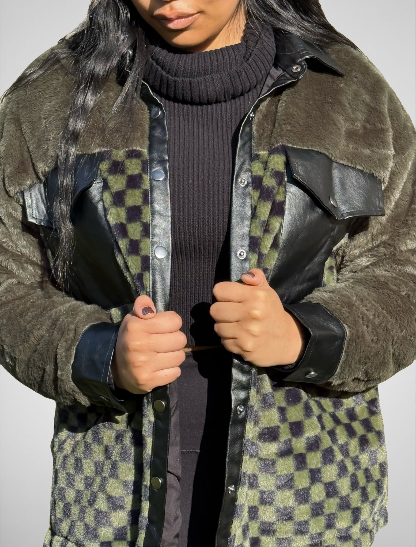 Dani Fleece Checkered Jacket