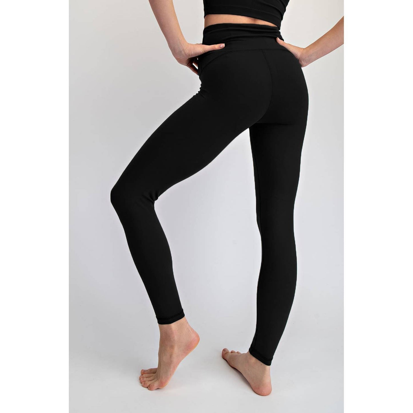 Buttery Soft Nylon Leggings | Black