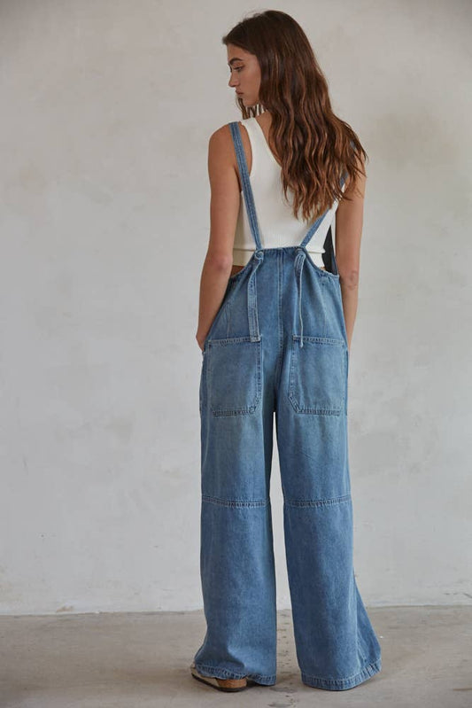 Wildflower Lane Denim Overalls