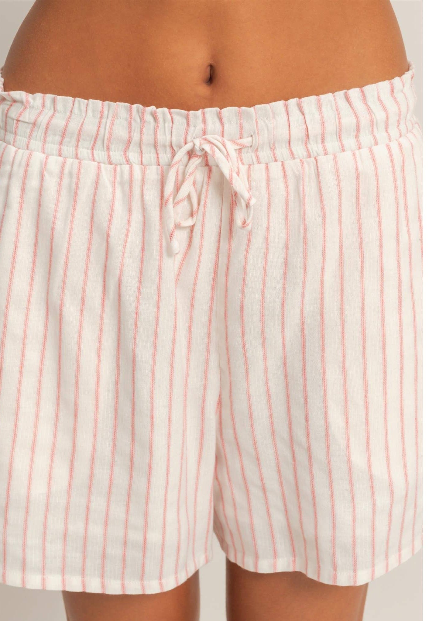 Leni Striped Shorts | Blush Stripe