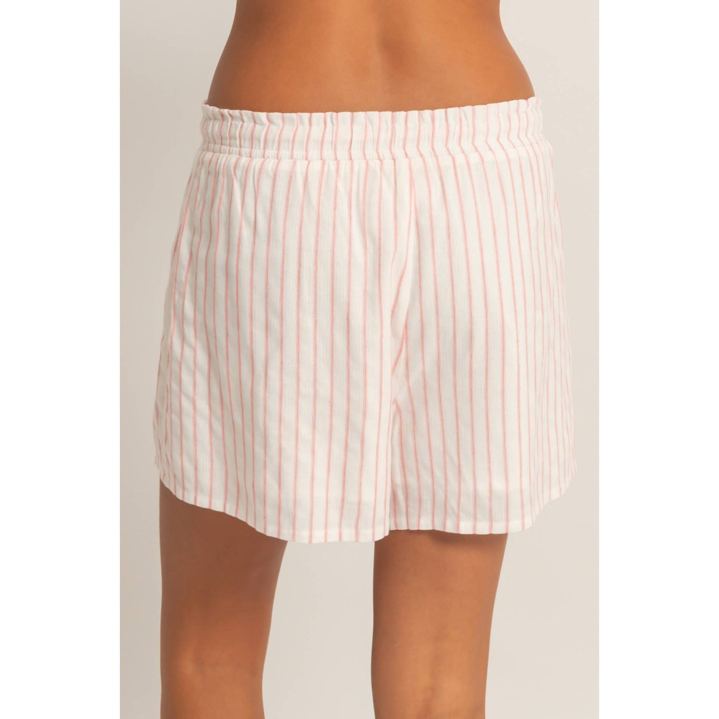 Leni Striped Shorts | Blush Stripe