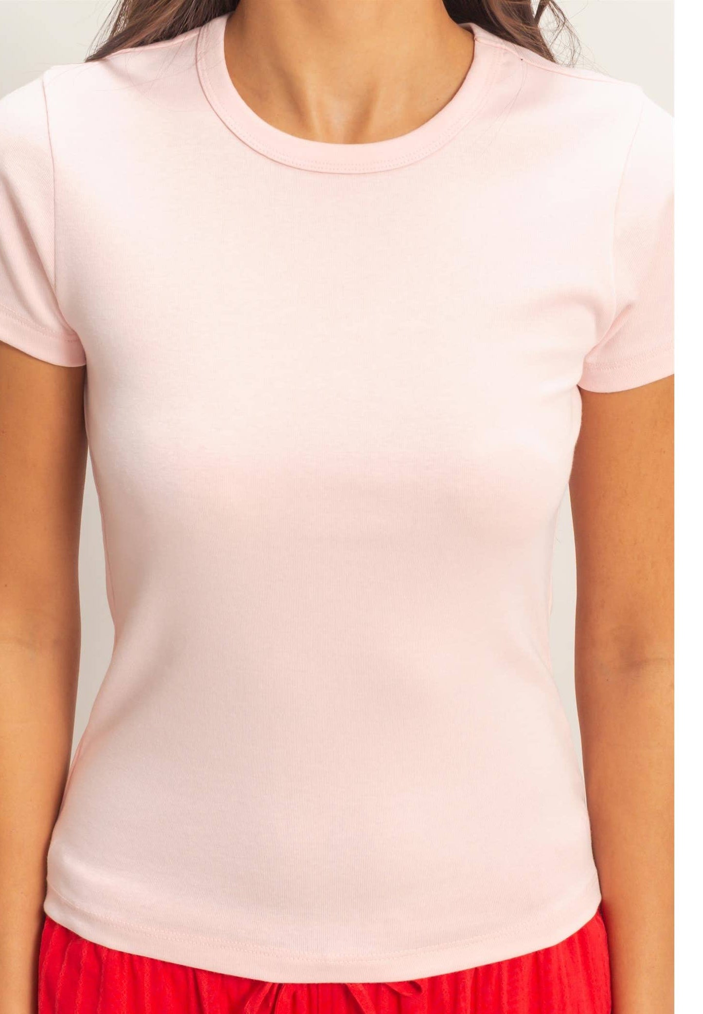 Go-To Crew Tee | Baby Pink