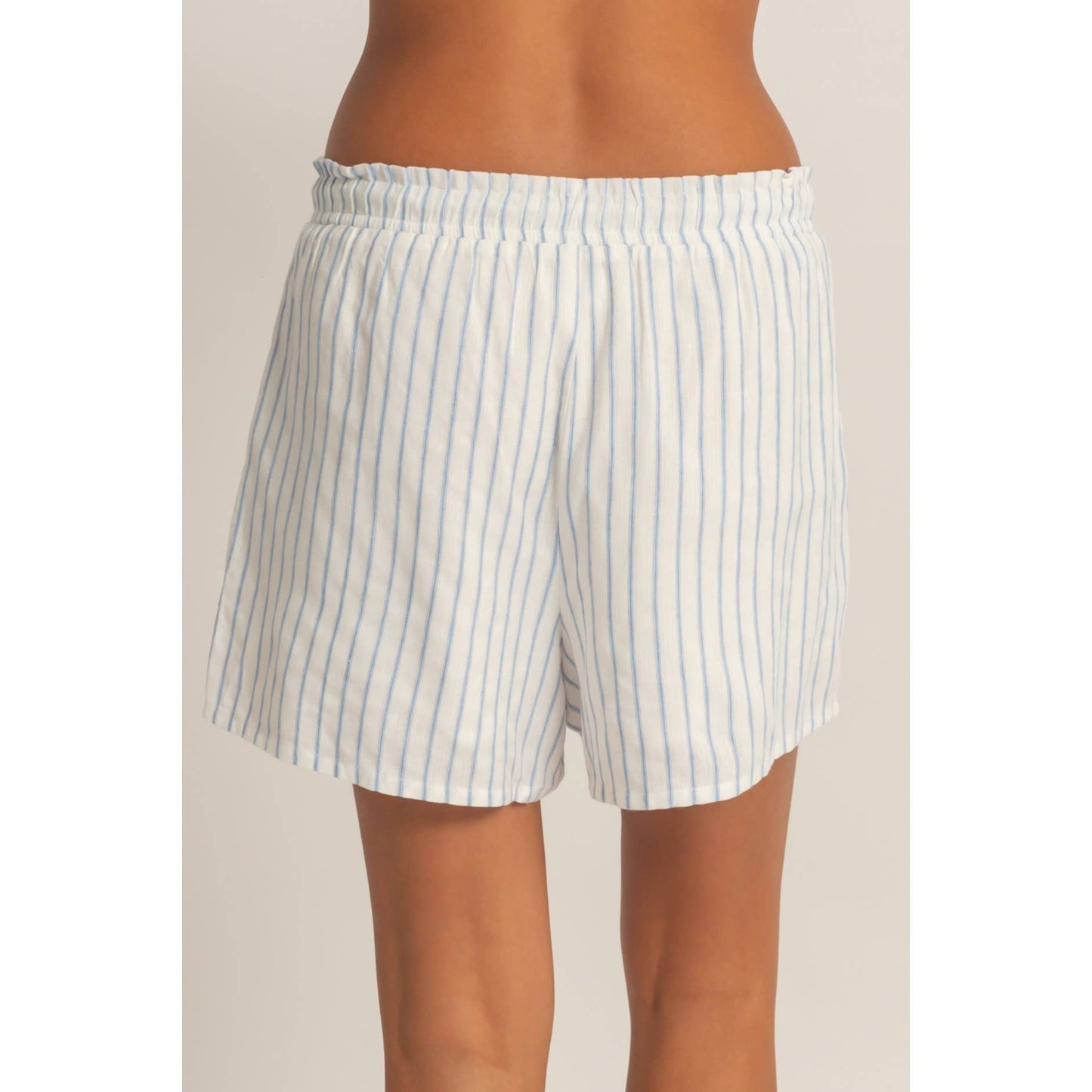 Leni Striped Shorts | Sky Stripe
