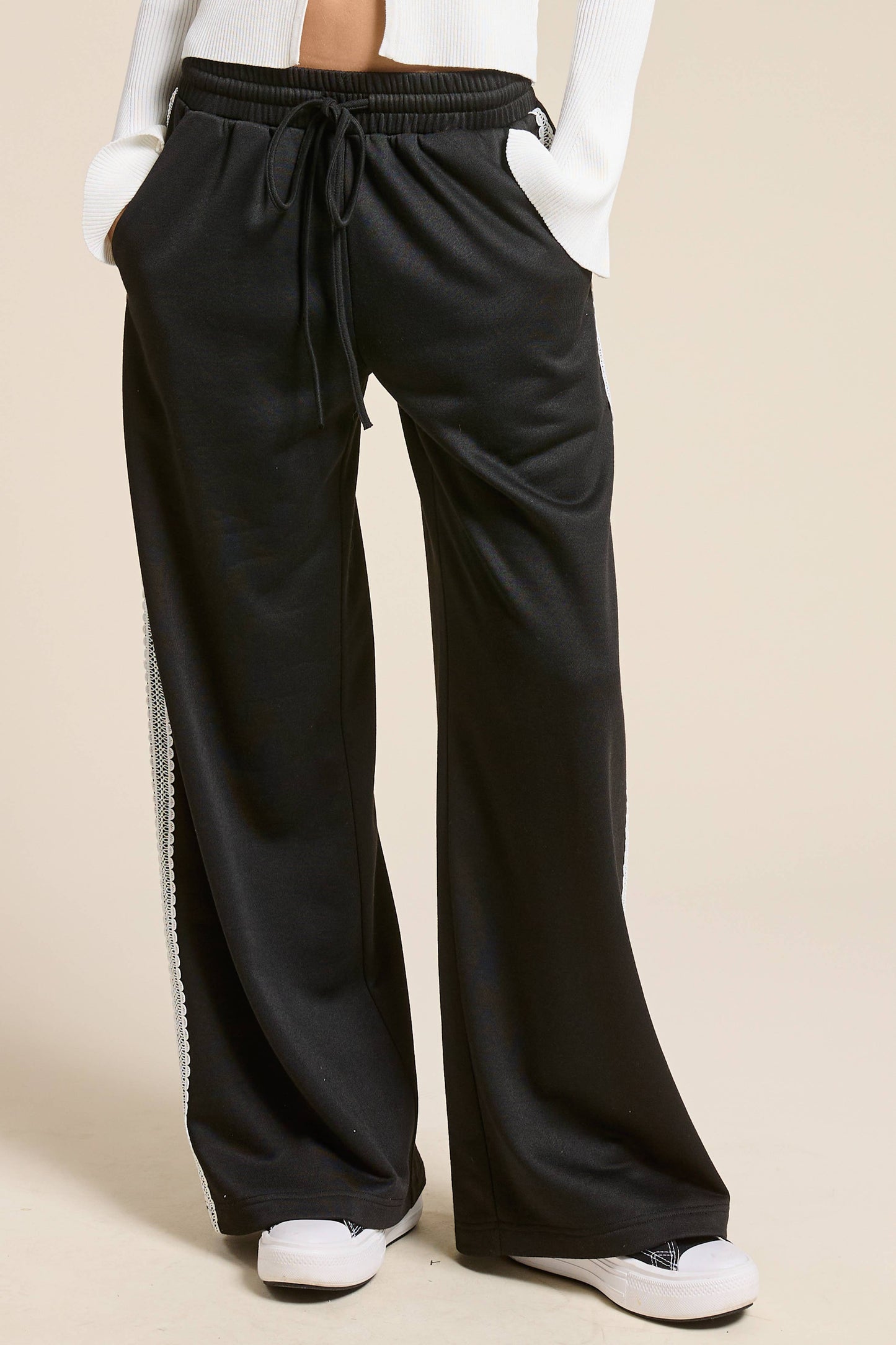 Kennedy Lace Trim Track Pant