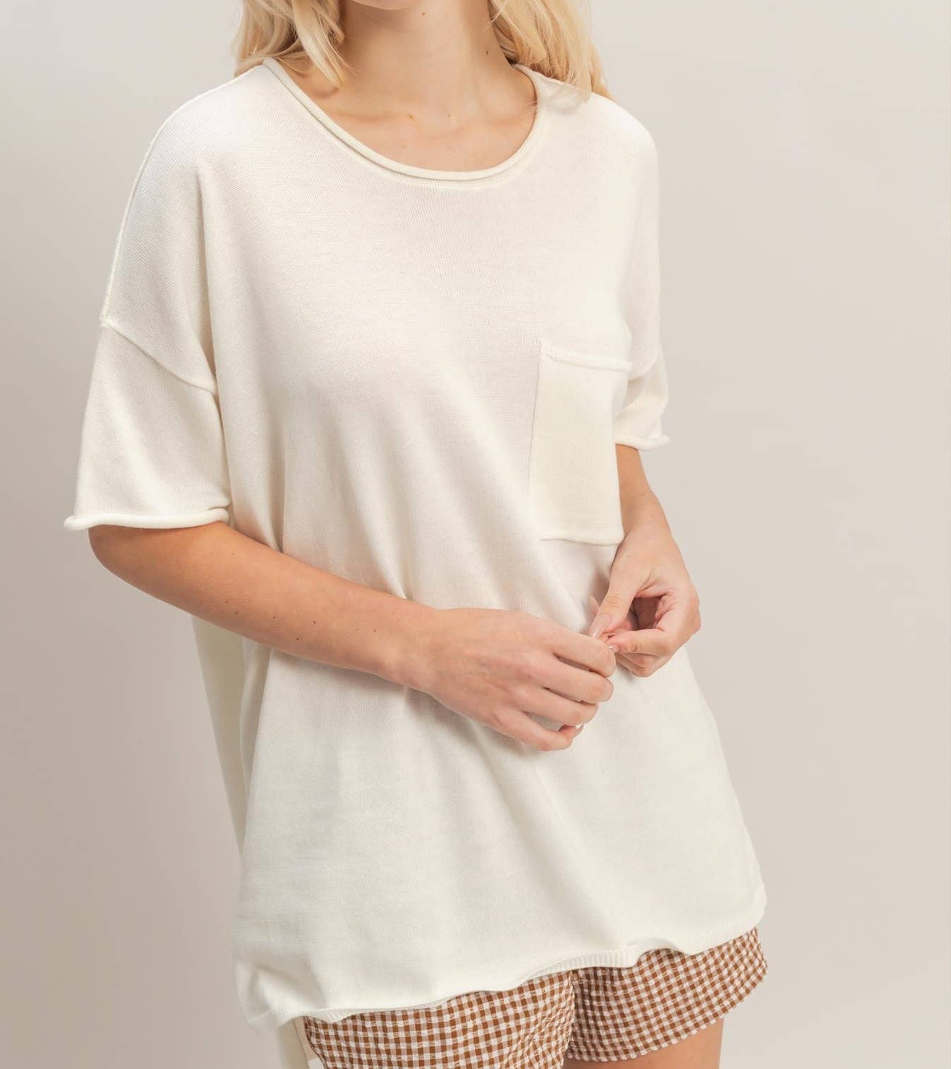 Workday Pocket Tee | Cream