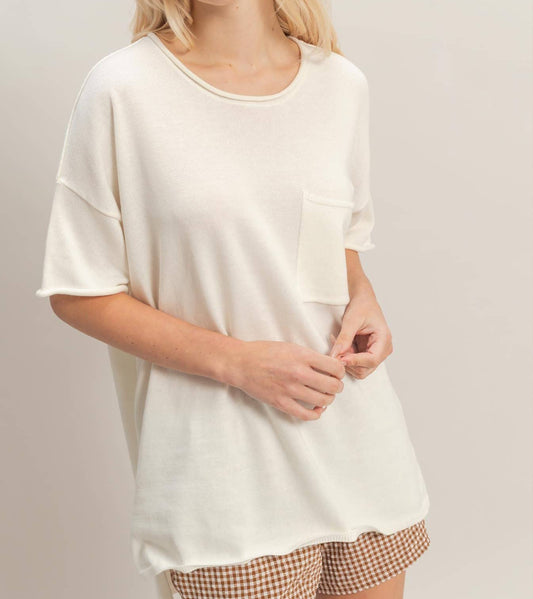 Workday Pocket Tee | Cream