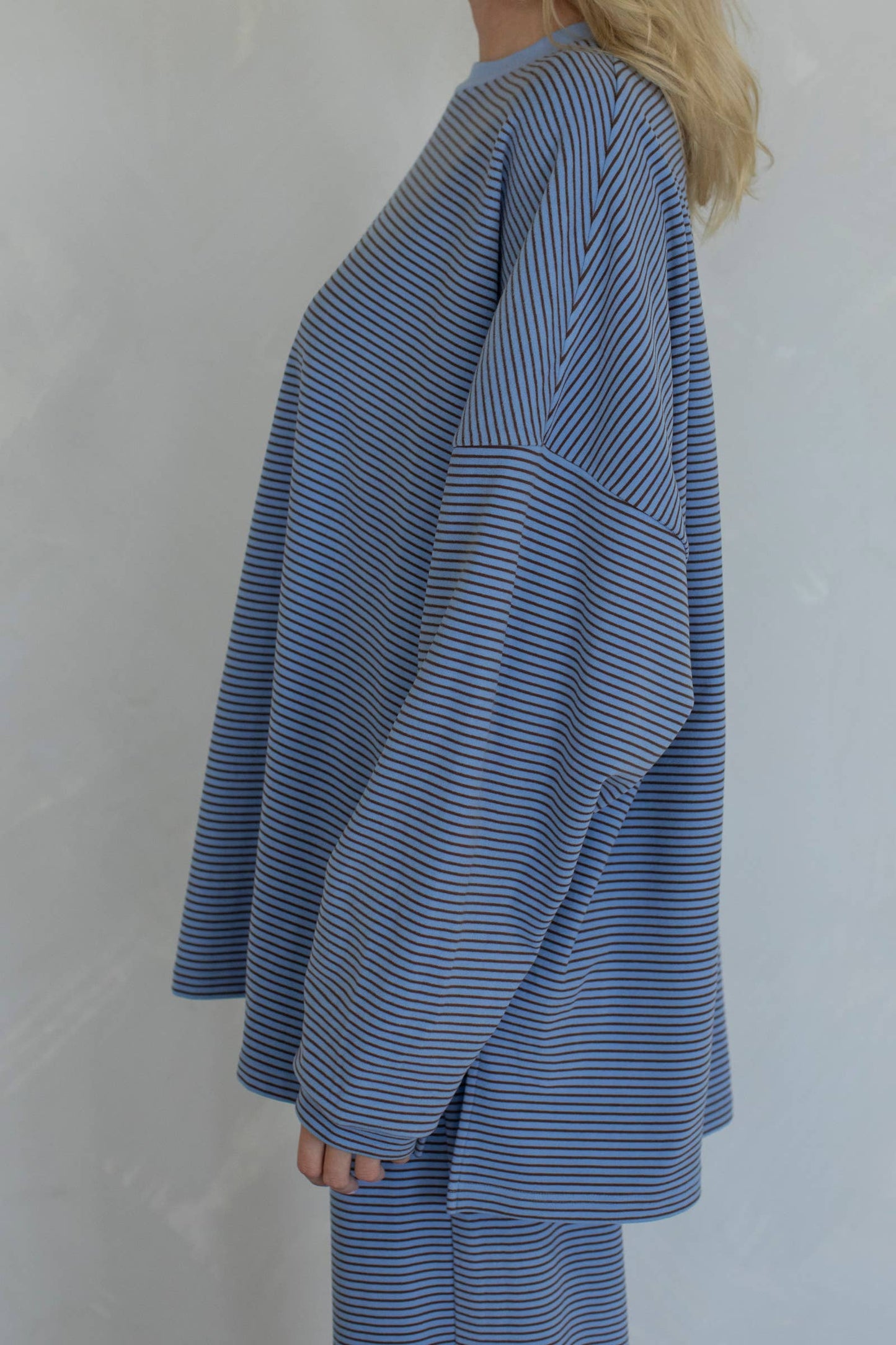 Whitney Brushed Knit Pullover | Sky Blue