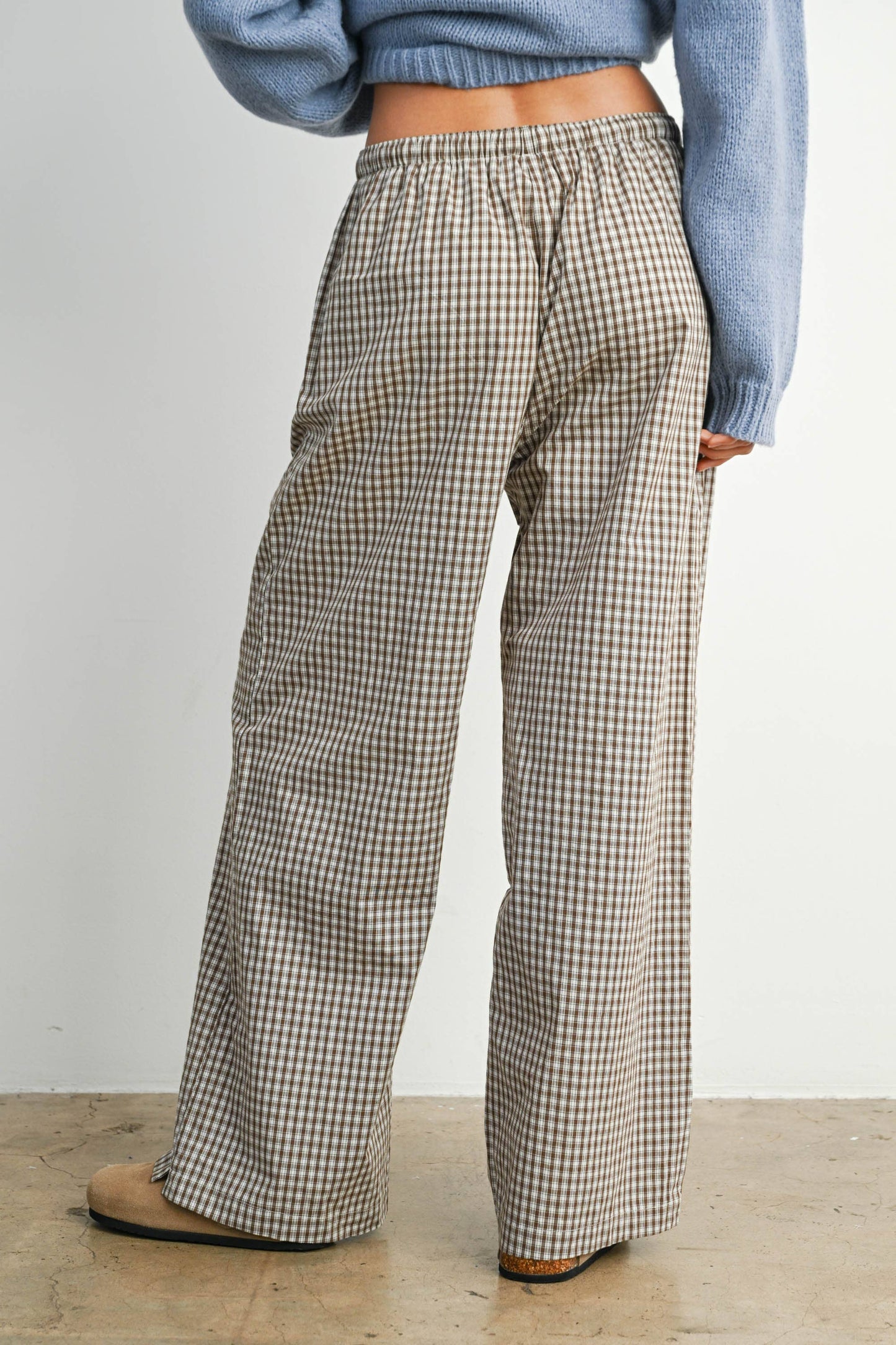 Lifestyle Tie Front Pant| Brown