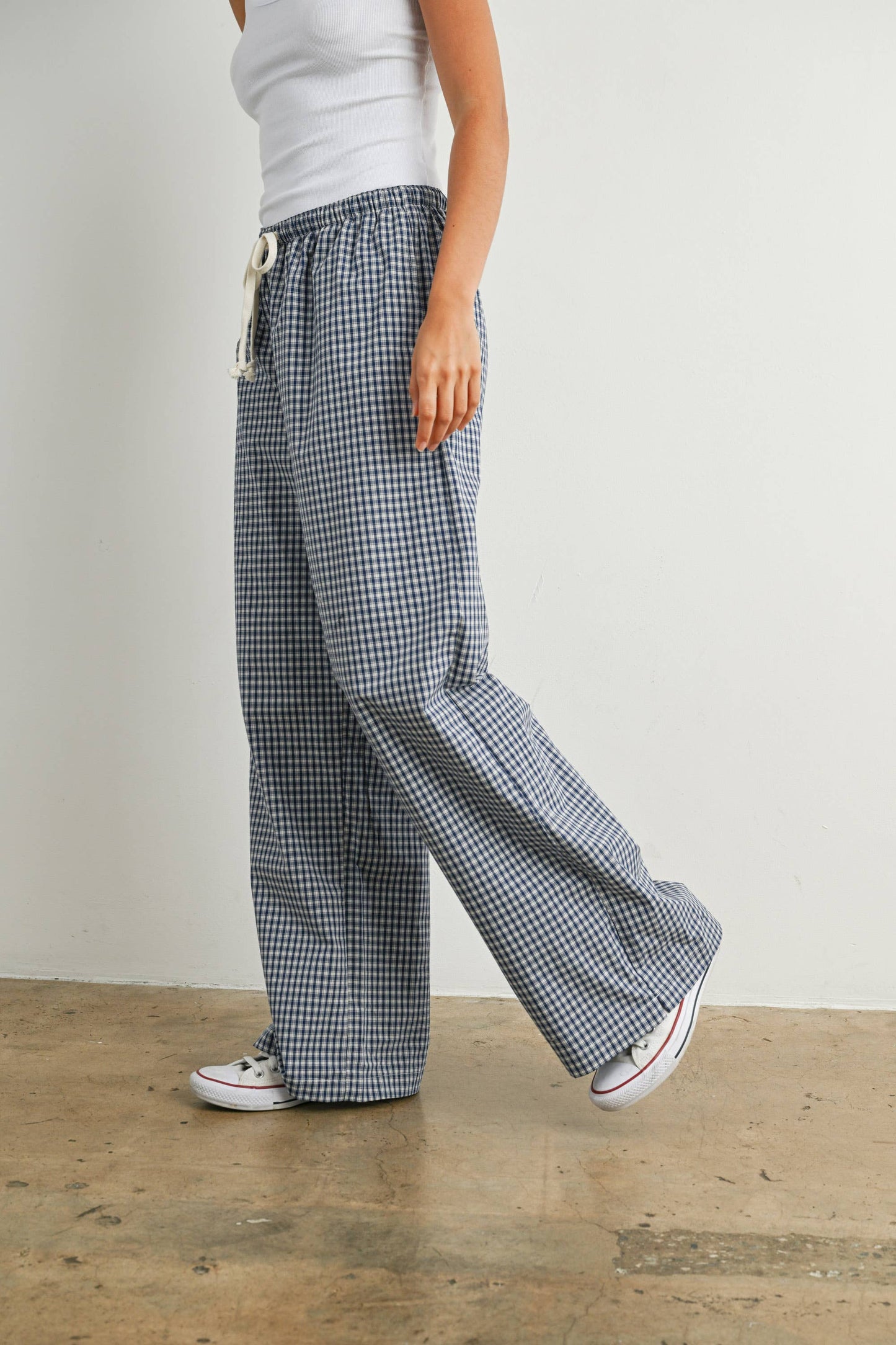 Lifestyle Tie Front Pant| Navy