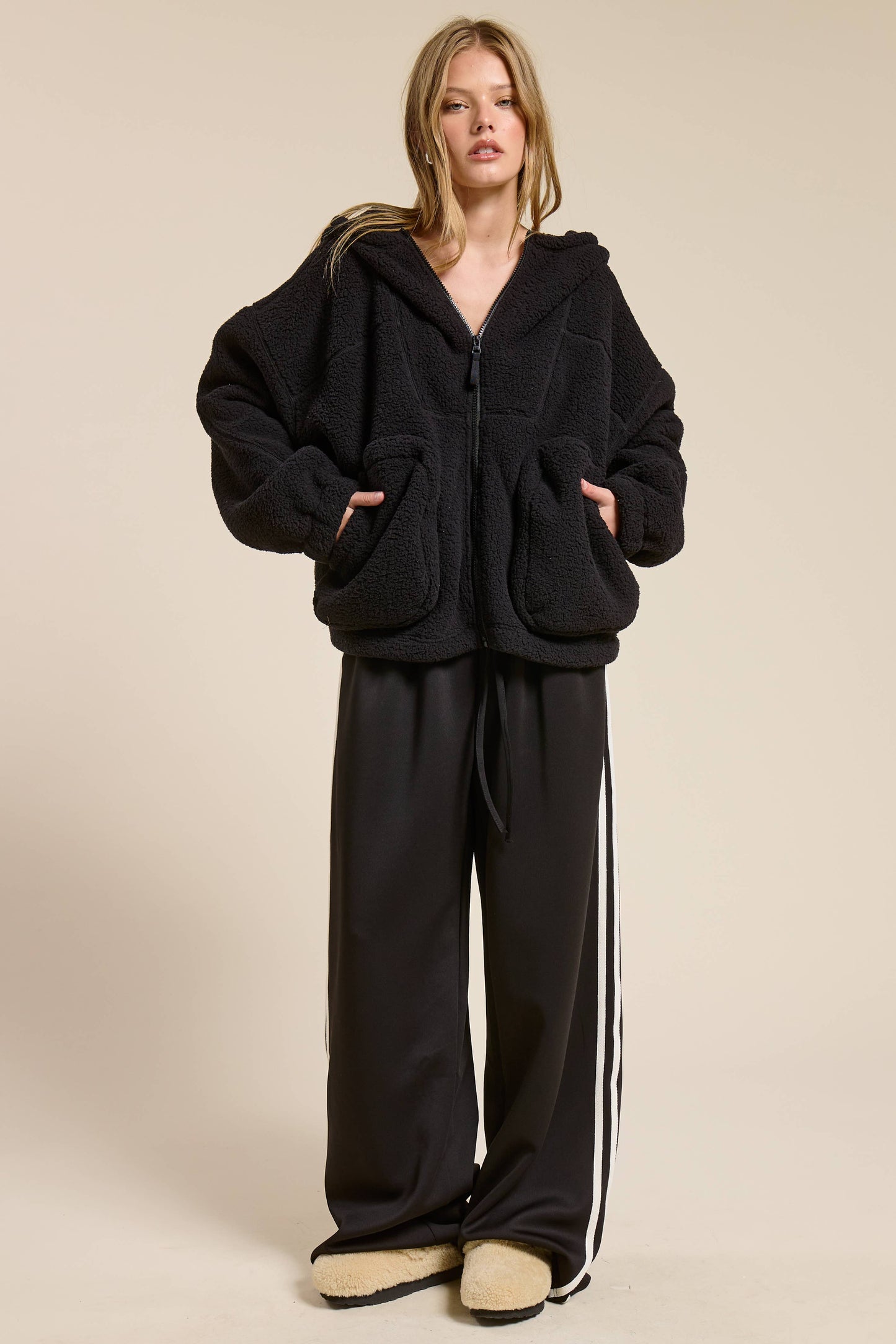 Karter Sherpa Zip Up Jacket