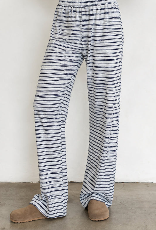 Celine Striped Pants | Grey