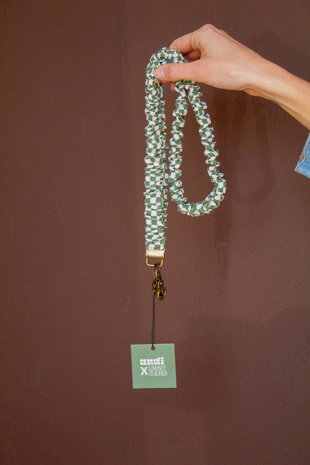 Lindsey Checked Lanyard