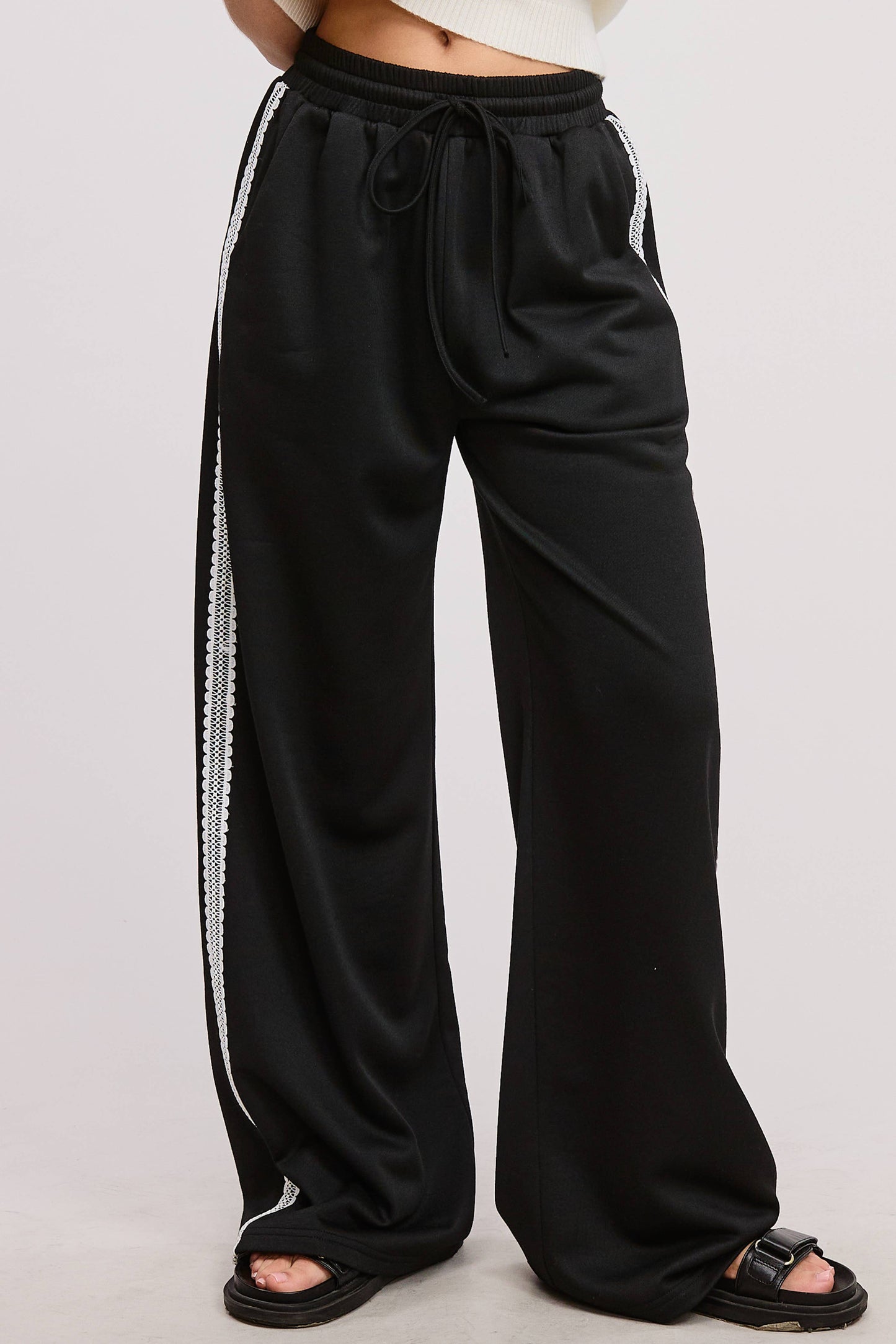 Kennedy Lace Trim Track Pant