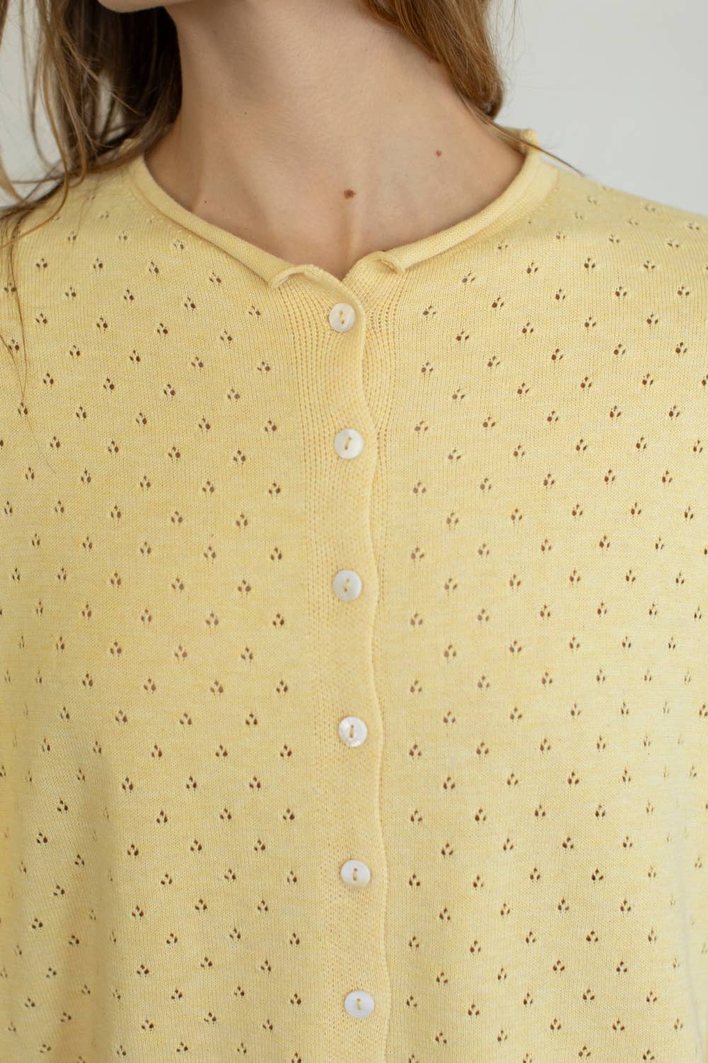 Kelli Pointelle Cardigan | Butter