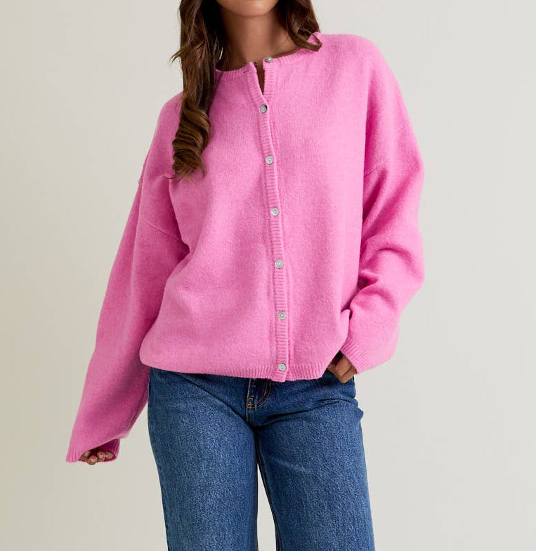 Remi Cardigan | Bubblegum