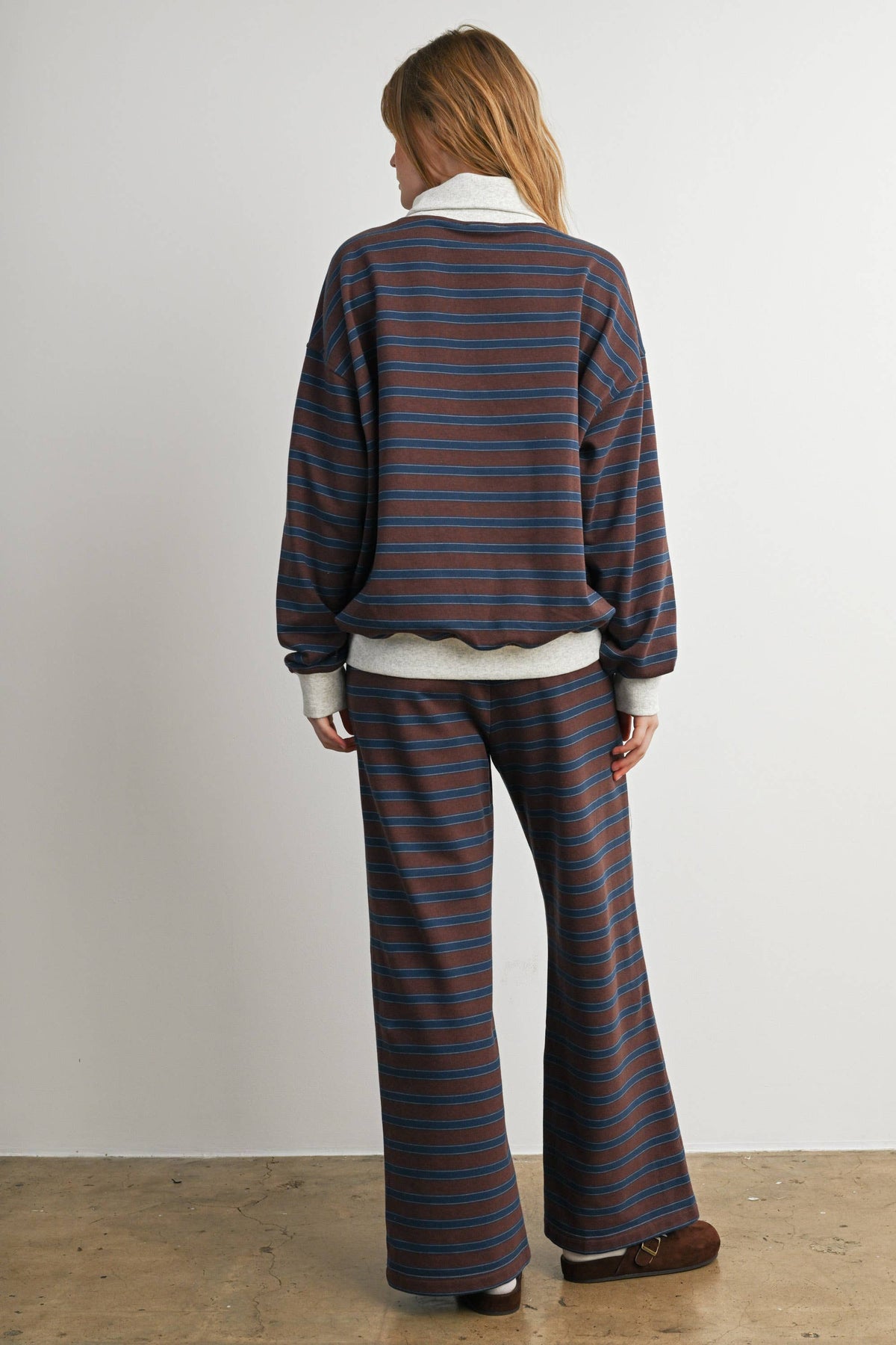 Mabel Striped Turtleneck Sweatshirt