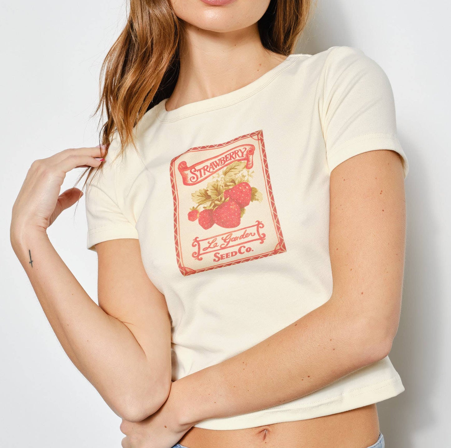 Strawberry Patch Baby Tee