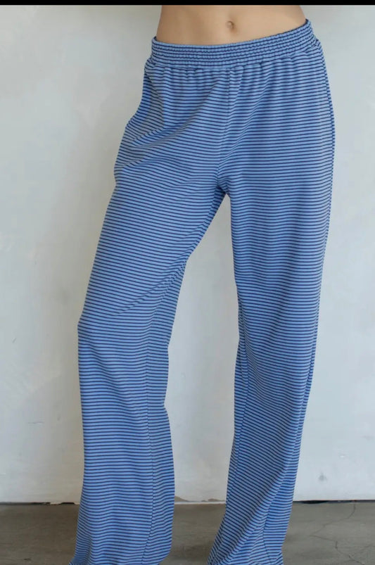 Whitney Brushed Knit Pants | Sky Blue
