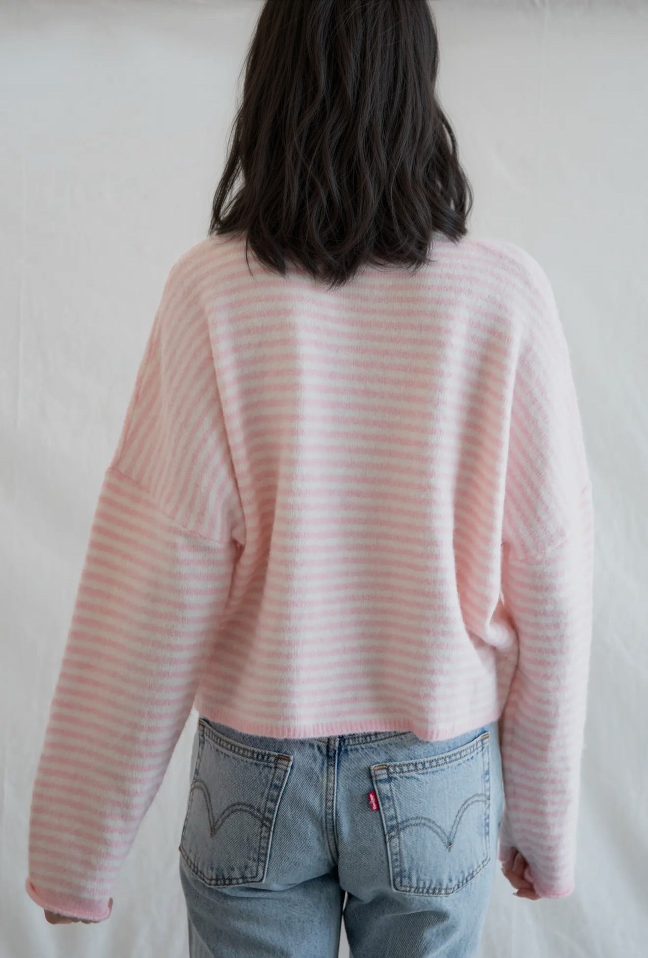 Kami Cardigan | Pink Stripe