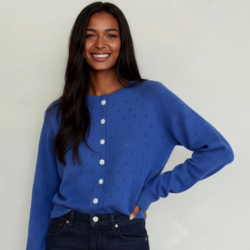 Daisy Eyelet Cardigan