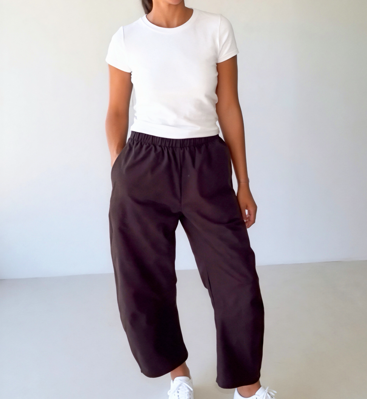 Miah Barrel Pants | Coffee