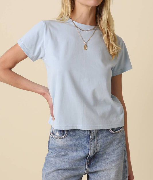 Ivy Vintage Tee| Powder Blue