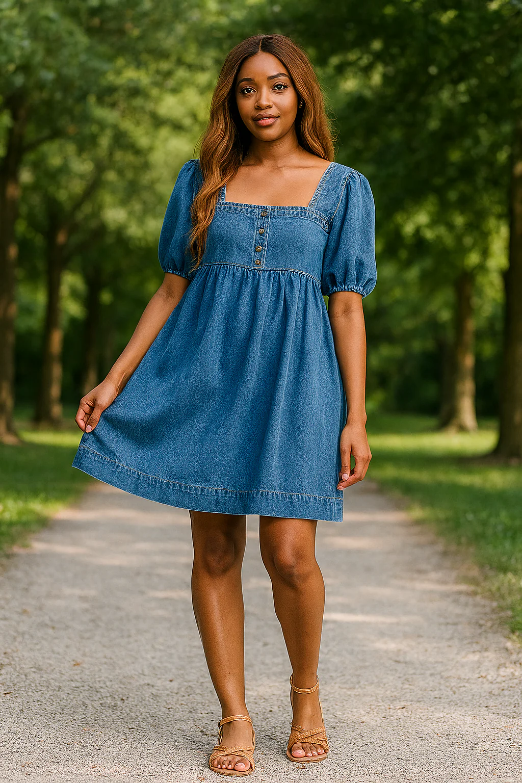 Denim dress