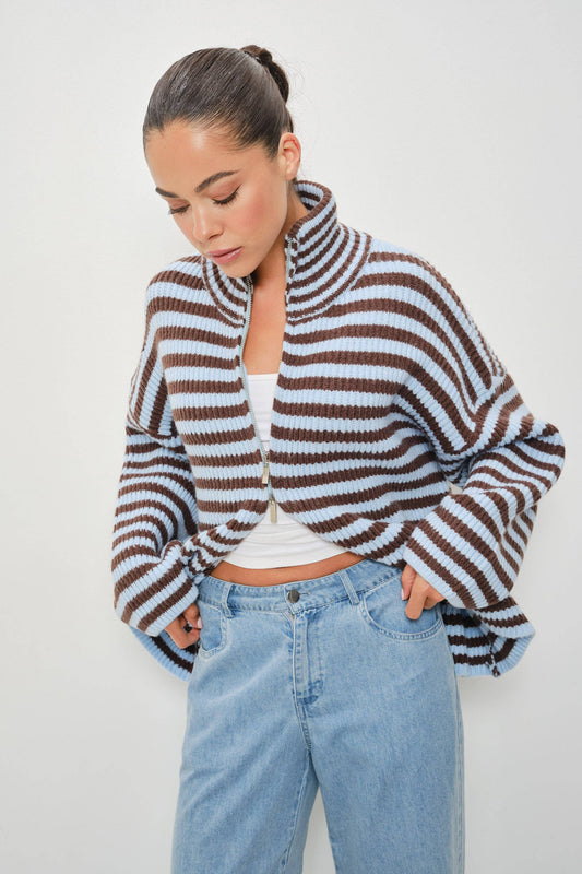 Lyla Mock Neck Cardigan