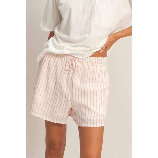 Leni Striped Shorts | Blush Stripe