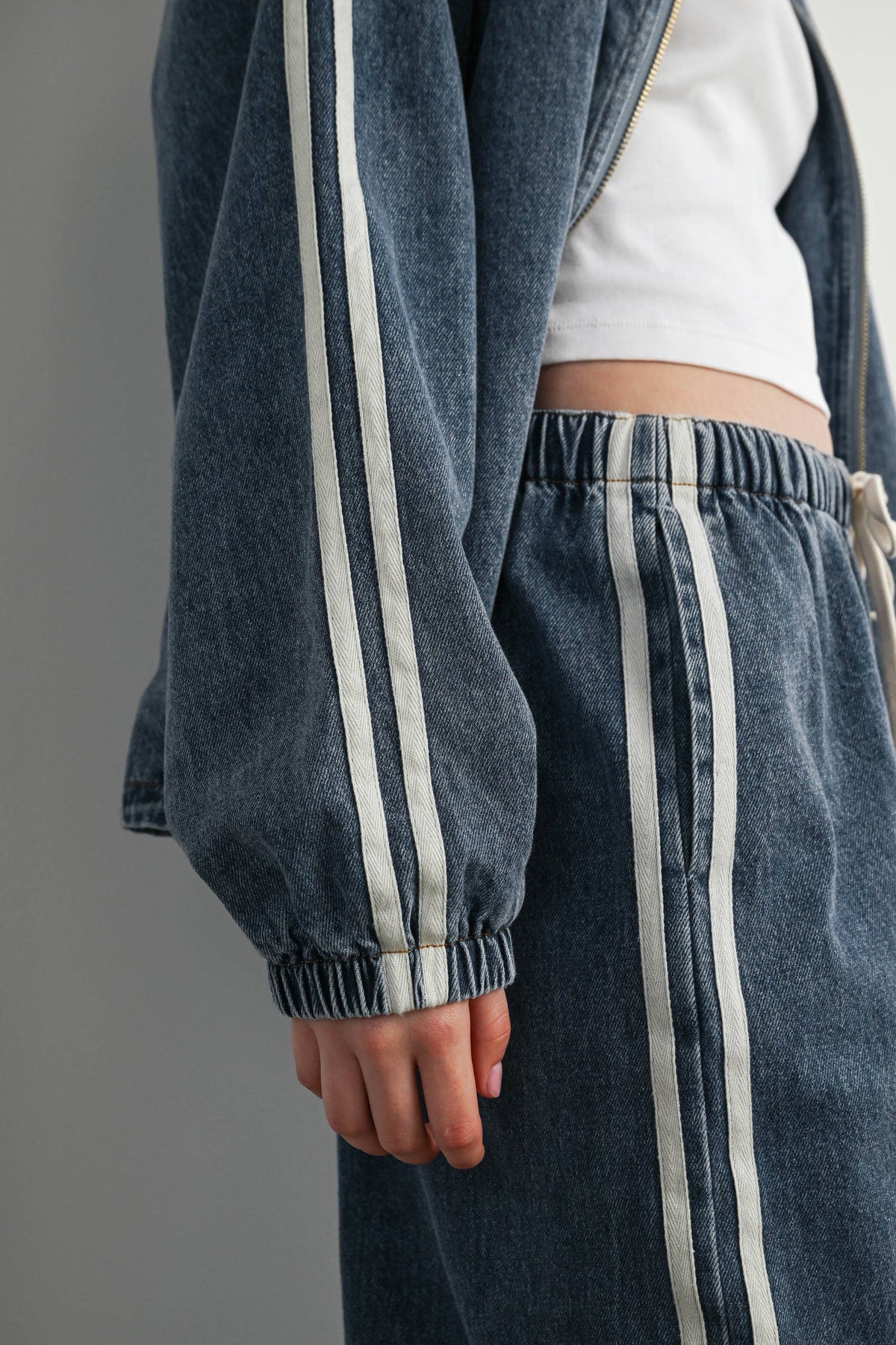 Vintage Stripe Denim Pants